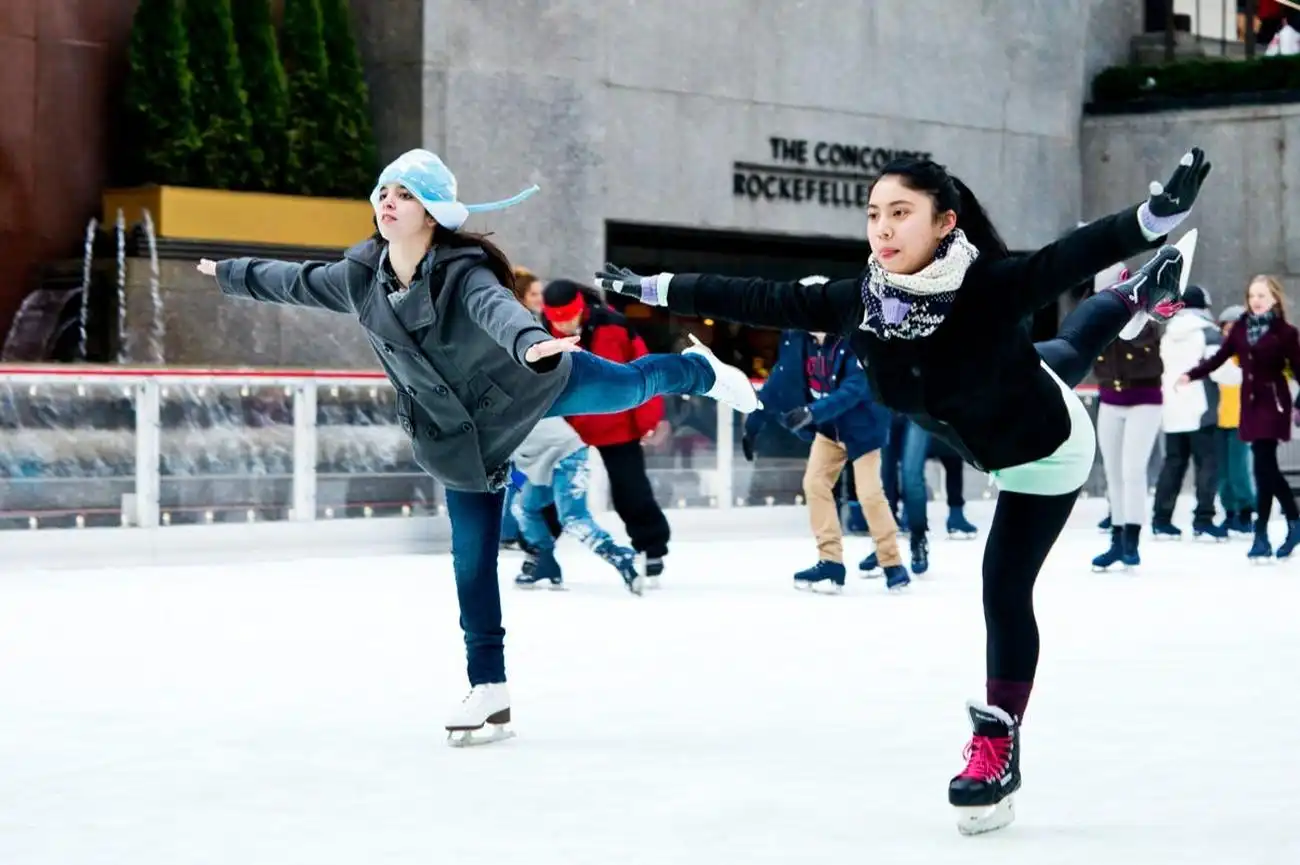 Rockefeller Center: The Rink Ice Skating, New York, United States, NYC Pass.